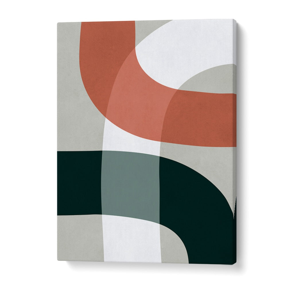 Colorful geometric design featuring flowing lines in the UNDULATING CURVES XI, GEOMETRIC ART PRINTS collection.