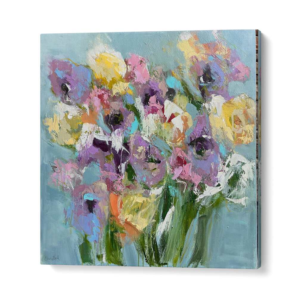 Brighten your home with VIBRANT COLORFUL BLOSSOMS, FLORAL FLOWER PAINTINGS showcasing stunning abstract designs.