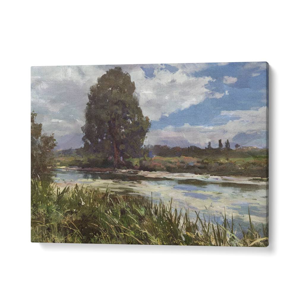 Stunning RIVER EXE Landscape Paintings capturing serene riverside beauty, perfect for transforming your space.