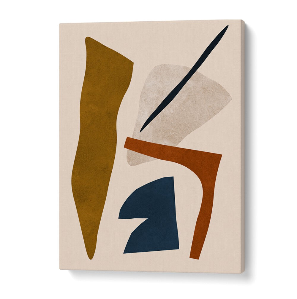 Modern abstract design featuring earthy tones in the EXPRESSIVE X, BOHO ART PAINTINGS collection. Perfect for stylish decor.