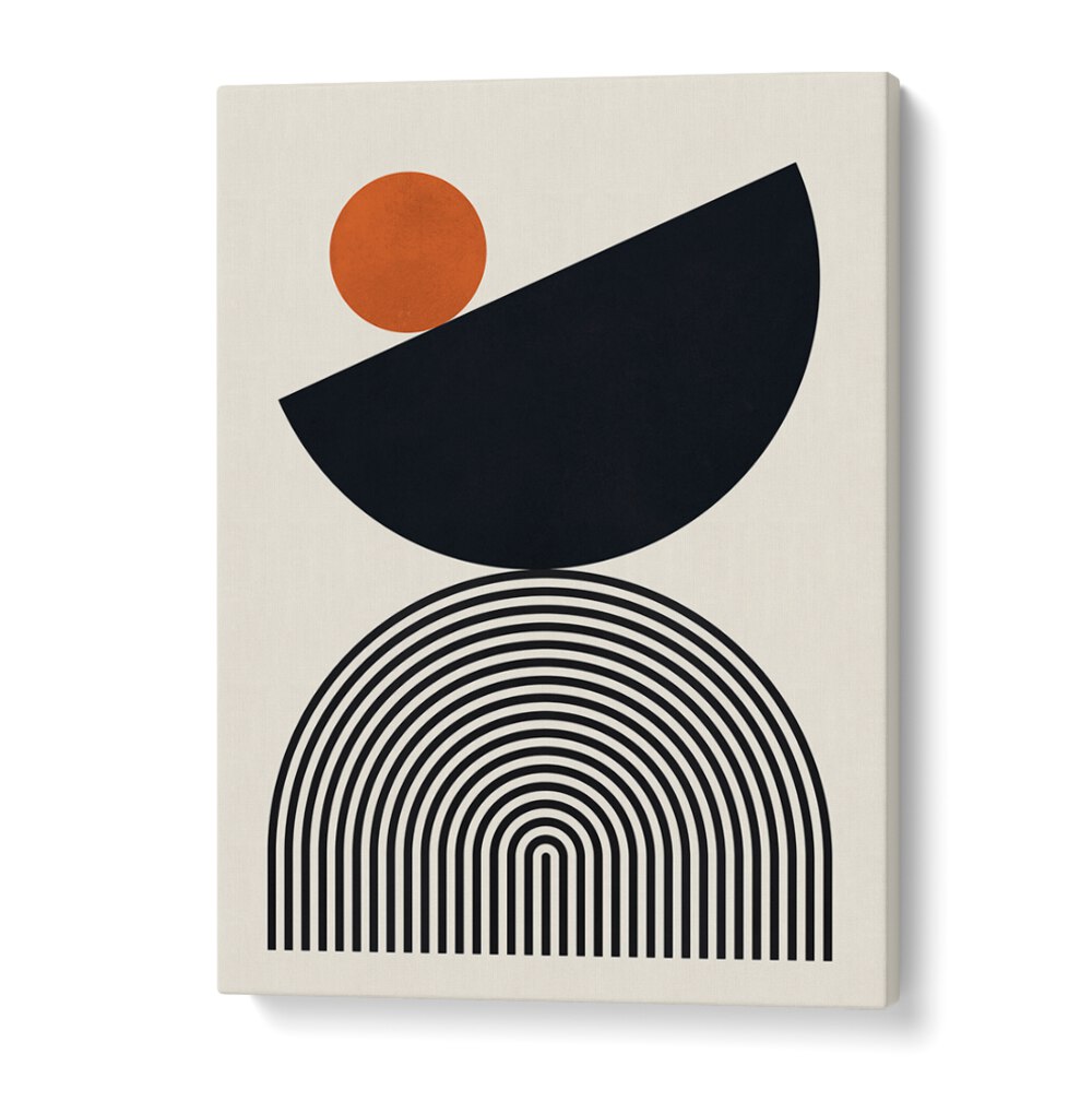 Vibrant LINES AND CIRCLES XXVII, BOHO ART PAINTINGS, perfect for modern decor, showcasing geometric charm.