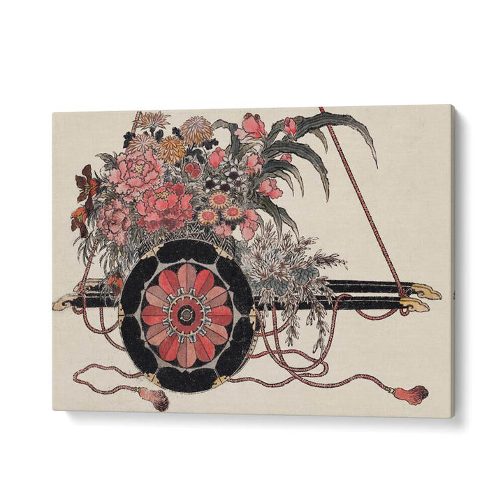 FLOWER CART , VINTAGE PAINTINGS