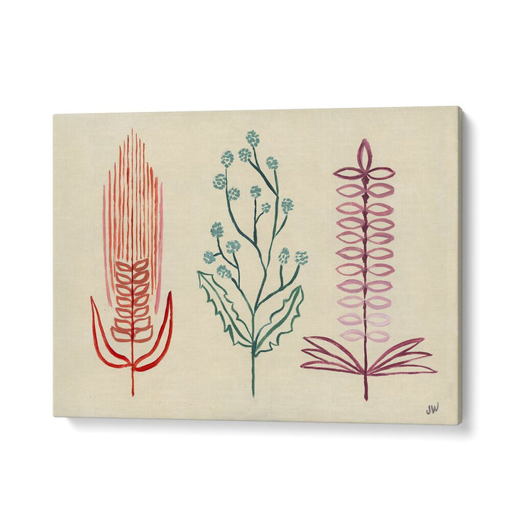 FALL SHAPES I, FLORAL FLOWER PAINTINGS showcase vibrant abstract florals, perfect for enhancing your home decor.