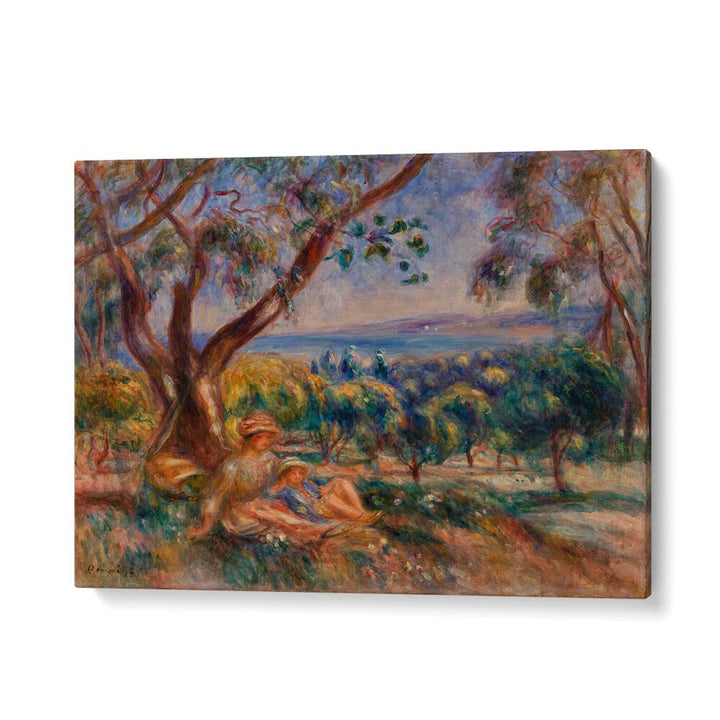 LANDSCAPE WITH FIGURES (1910) , VINTAGE PAINTINGS