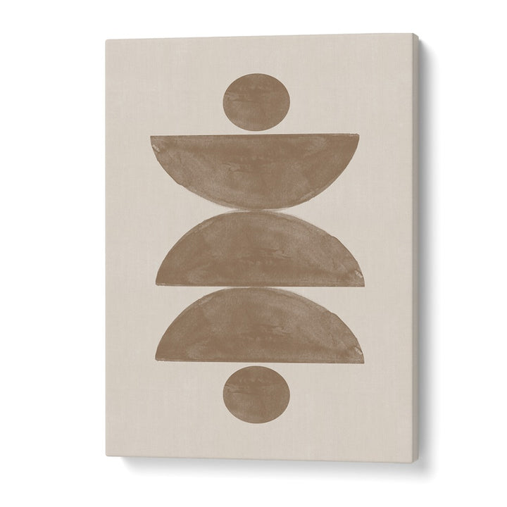 Boho Soft art painting featuring earthy shapes, perfect for enhancing tranquility in your home by The Miuus Studio.