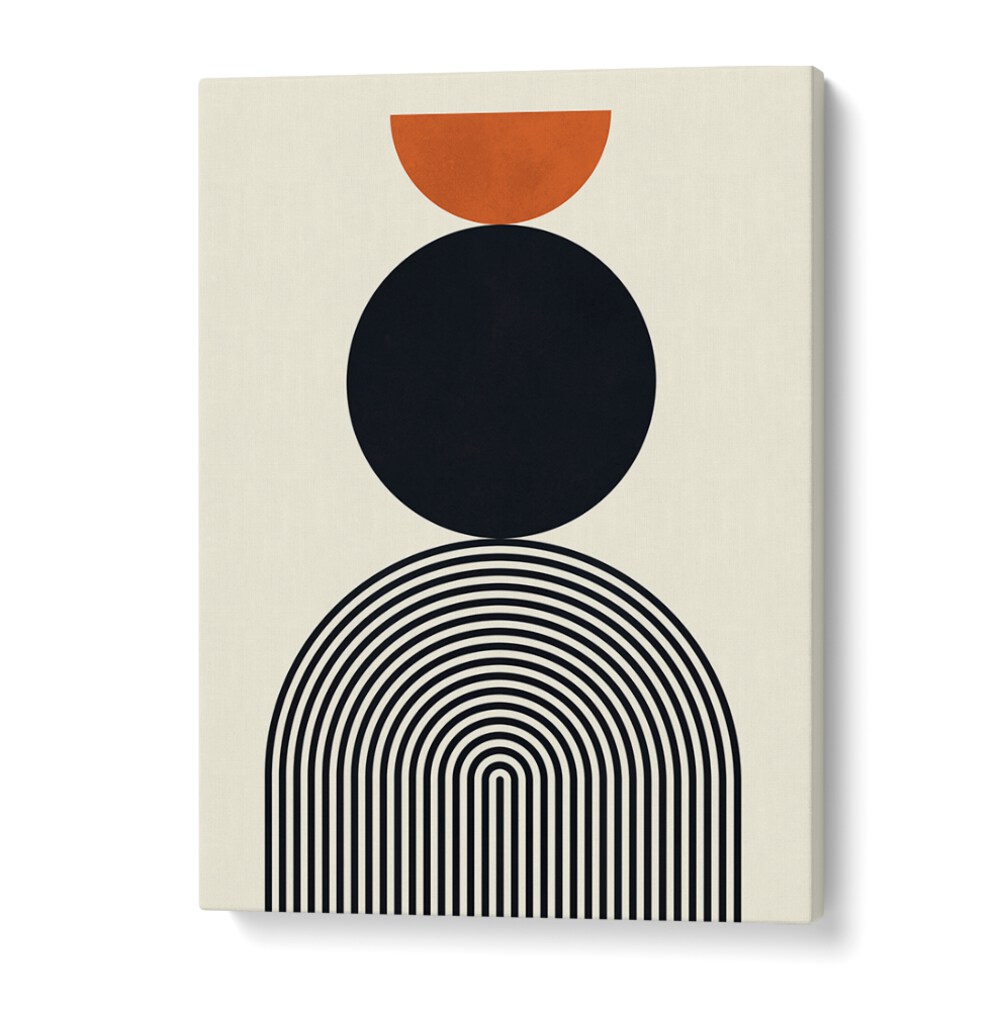Modern geometric design in LINES AND CIRCLES III, BOHO ART PAINTINGS, perfect for creative spaces.