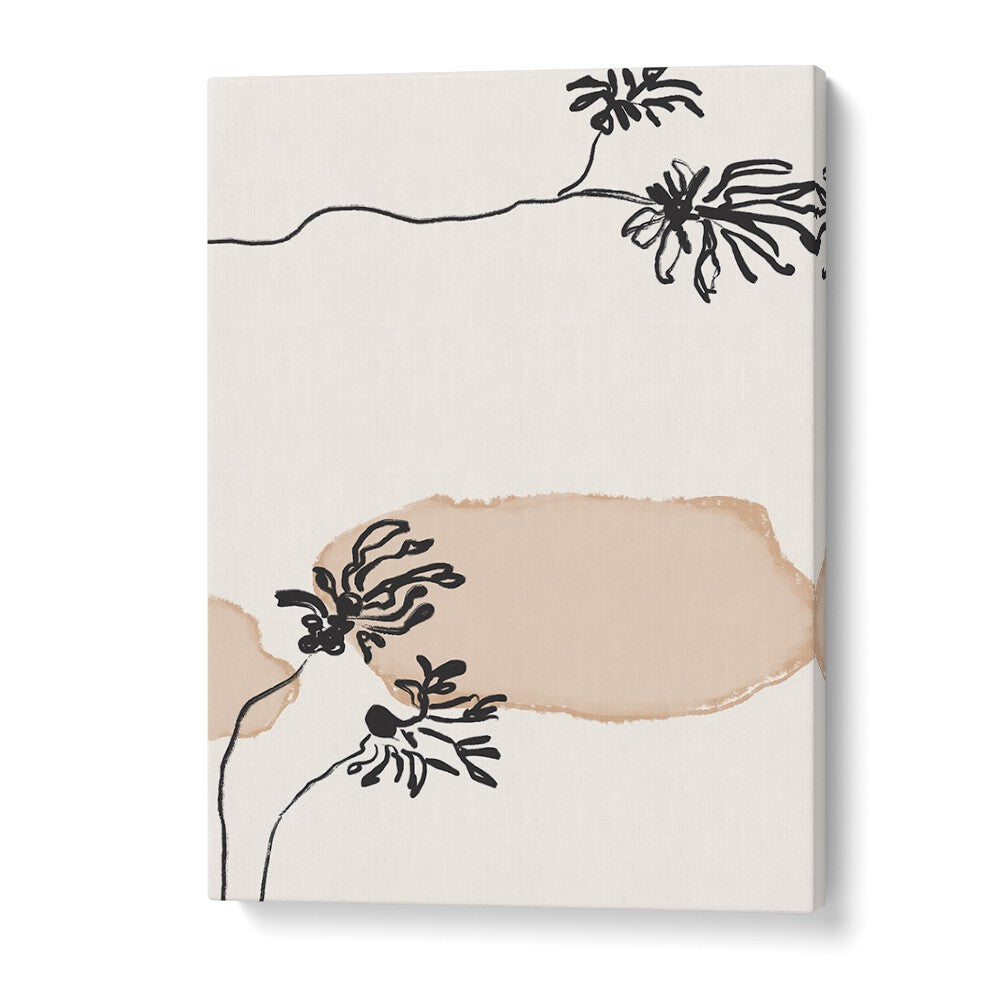 Stylish LEAVES NO II, FLORAL FLOWER PAINTINGS showcase delicate blooms, enhancing any space with natural beauty.