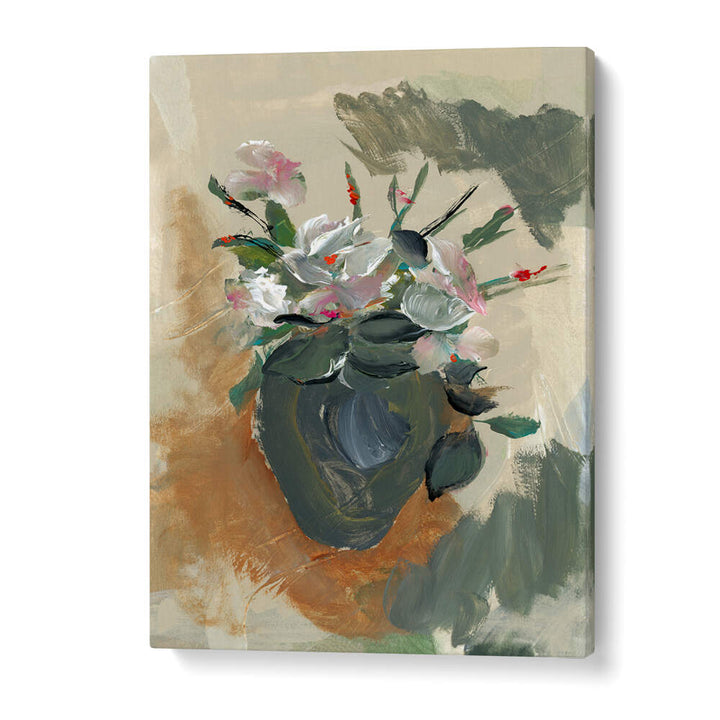 Stunning FIORI IN UN NO I, FLORAL FLOWER PAINTINGS beautifully enhances any space with vibrant blooms and artistic flair.