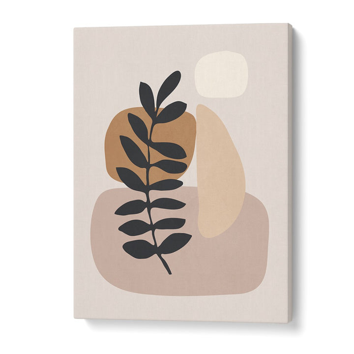 Elegant ABSTRACT MINIMAL PLANT, BOHO ART PAINTINGS featuring earthy tones and minimalist design for a stylish home decor.