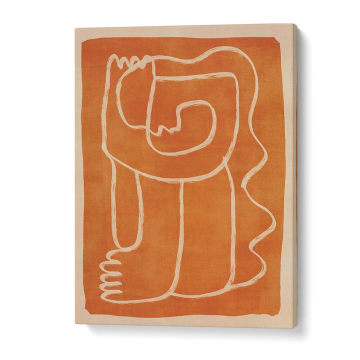 Elevate your decor with ABSTRACT LINE ART FIGURE, BOHO ART PAINTINGS featuring earthy tones and contemporary design.
