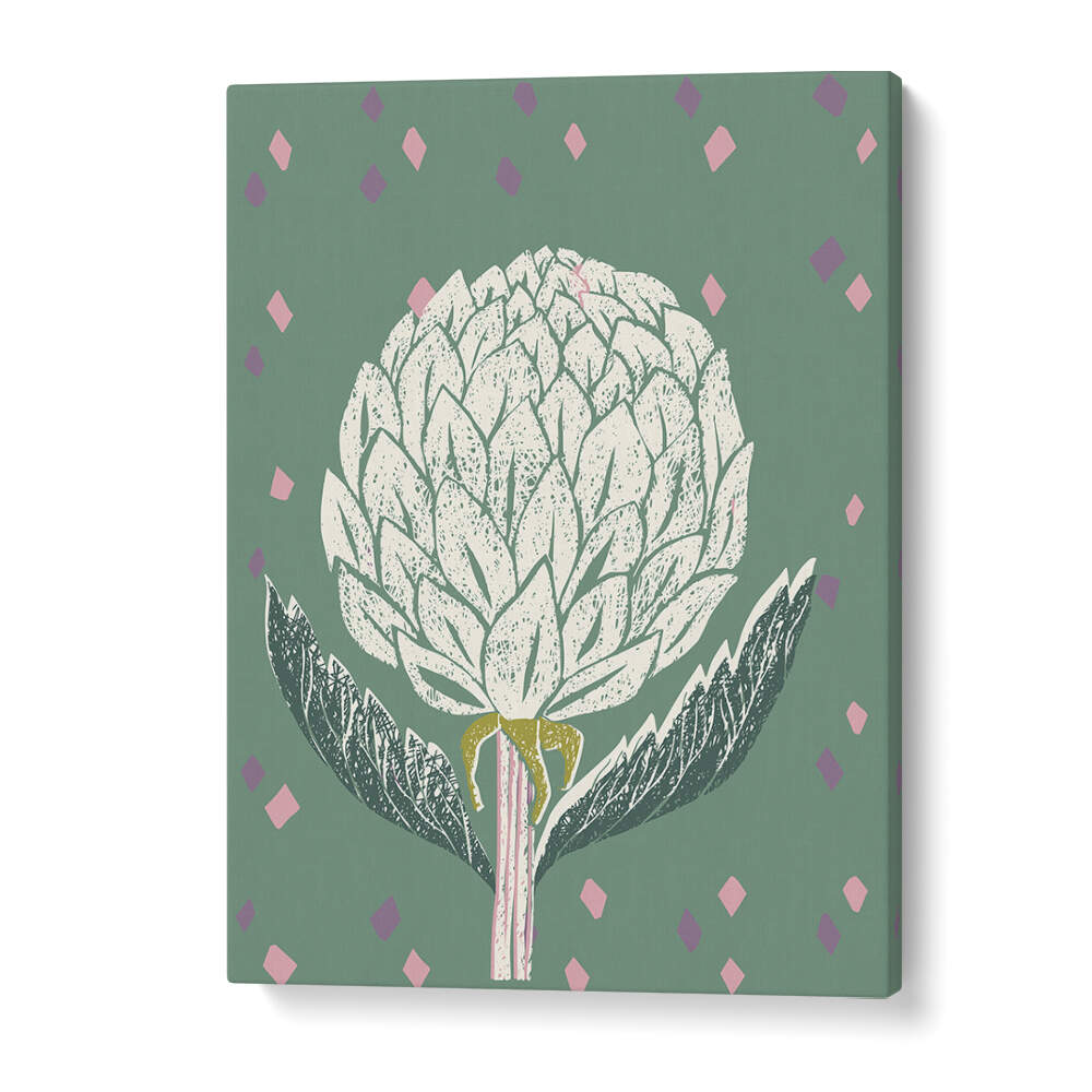 Transform your space with ARTICHOKE SAGE GREEN, FLORAL FLOWER PAINTINGS featuring vibrant artichoke designs.