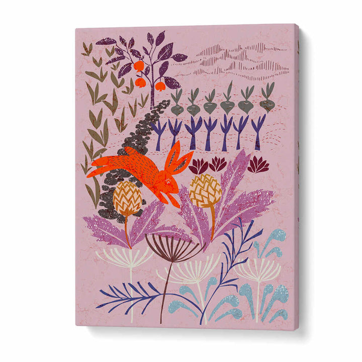 Vibrant ARTICHOKE THIEF, FLORAL FLOWER PAINTINGS showcasing abstract floral brushstrokes for a lively decor.