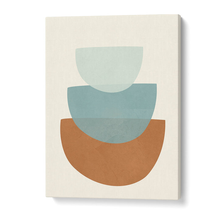 AZZURRO SHAPES I , BOHO ART PAINTINGS