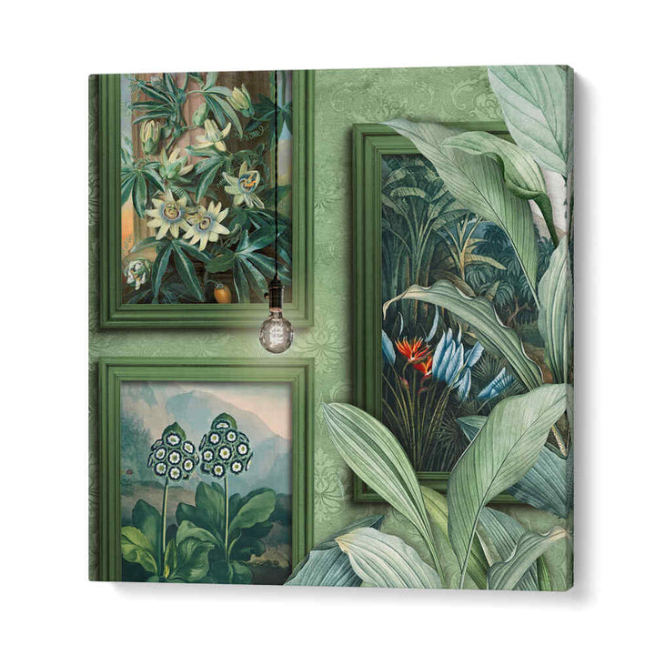BOTANICAL WOODS , FLORAL FLOWER PAINTINGS