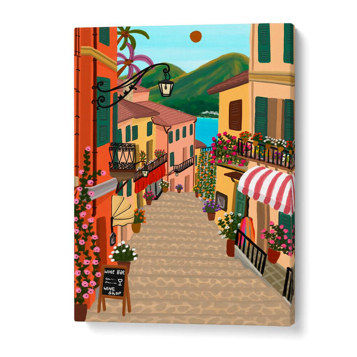 CHARMING MEDITERRANEAN VILLAGE , TRAVEL POSTERS