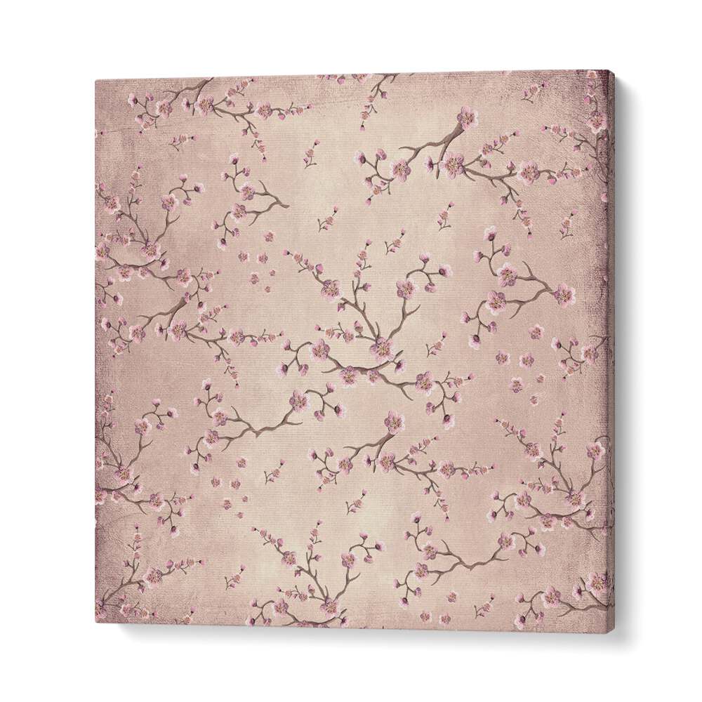 Delicate CHERRY BLOSSOM DANCE, FLORAL FLOWER PAINTINGS bringing a spring ambiance to your home decor.