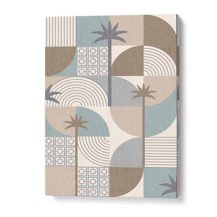 DESERT SHAPES AND PALMS SAND , BOHO ART PAINTINGS