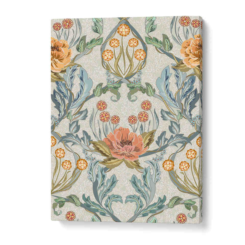 Captivating ANTIQUE PATTERN IV, PATTERN ART PRINTS, blending vintage textile influences with modern aesthetics.