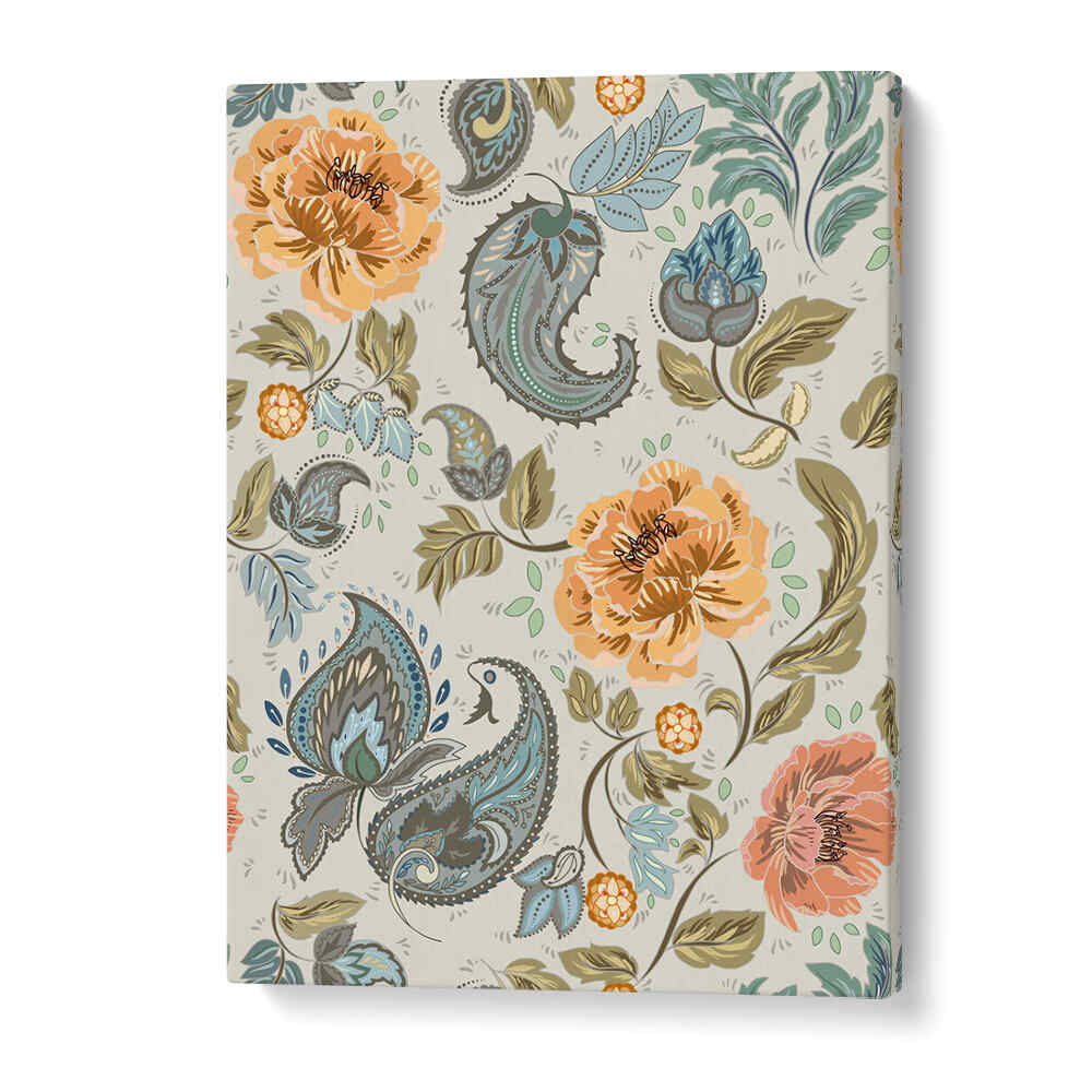 Elegant PAISLEY PATTERN II art print featuring intricate motifs, perfect for transforming your space with sophistication.