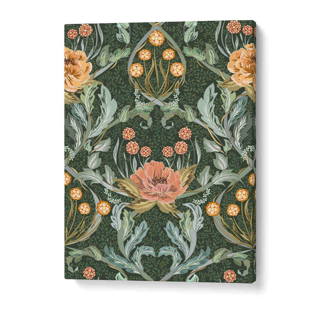 Stunning GOLDEN FOREST PATTERN, PATTERN ART PRINTS showcasing nature-inspired designs perfect for your living space.