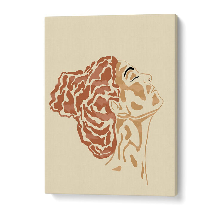 INNER PEACE, BOHO ART PAINTINGS featuring a serene abstract figure, perfect for enhancing tranquility in your space.