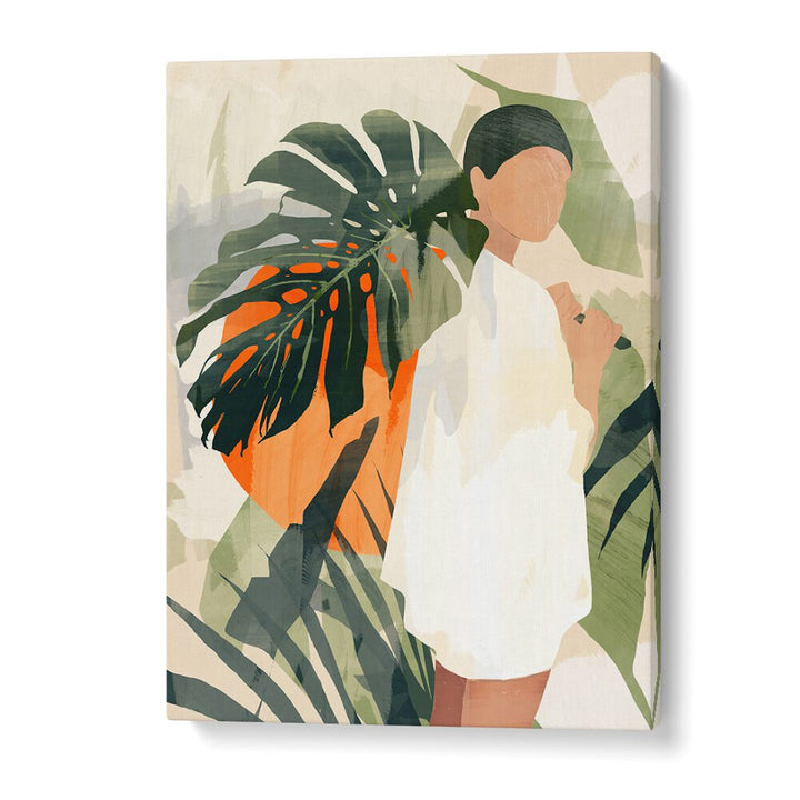 Enchanting JUNGLE 3, BOHO ART PAINTINGS featuring vibrant colors and a serene bohemian aesthetic for your space.
