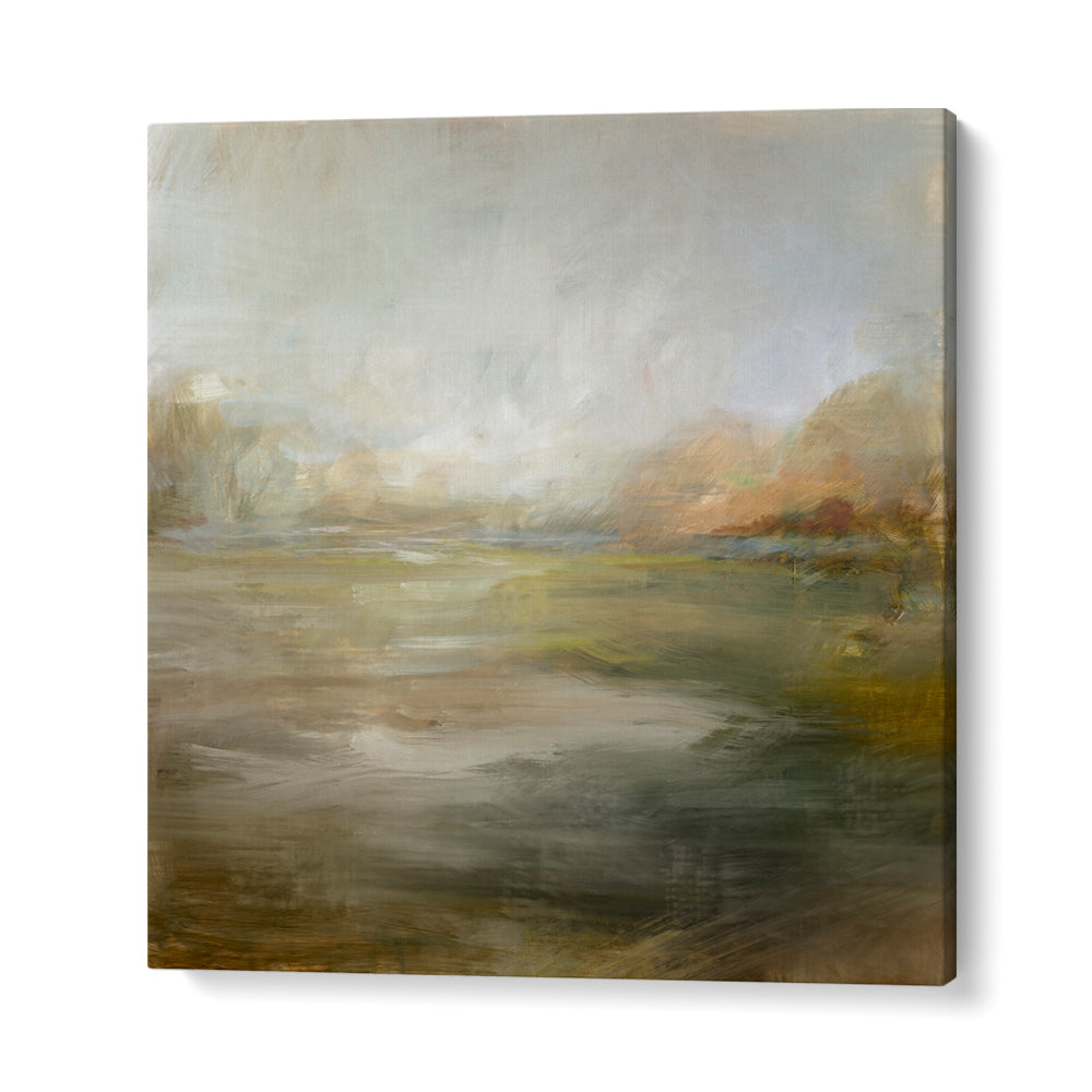 Serene LAKE SIDE, LANDSCAPE PAINTINGS showcasing tranquil lakeside views and lush greenery for your living space.