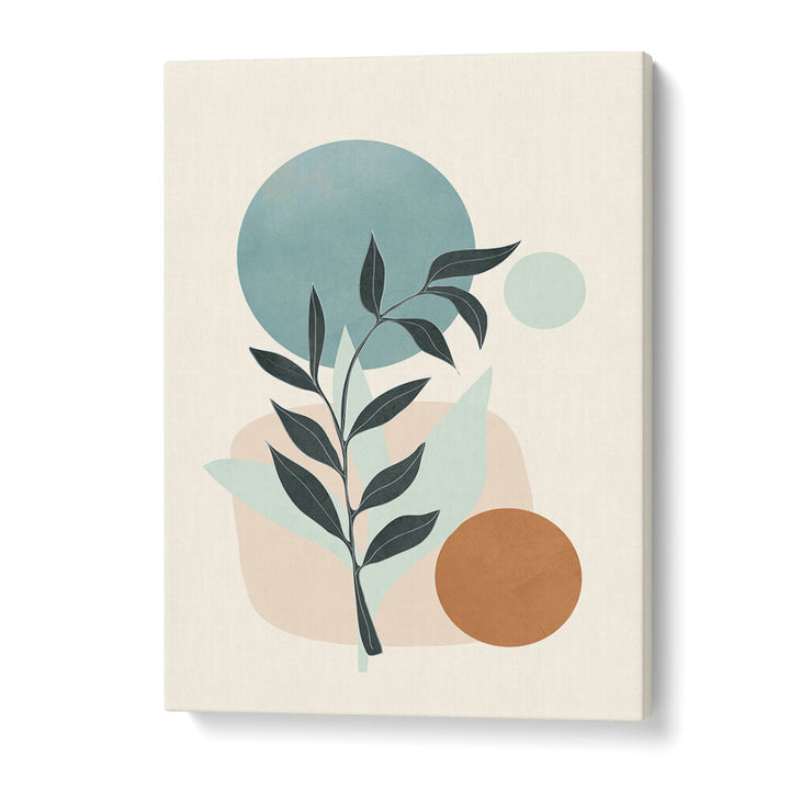 LEAFY GEOMETRY , BOHO ART PAINTINGS