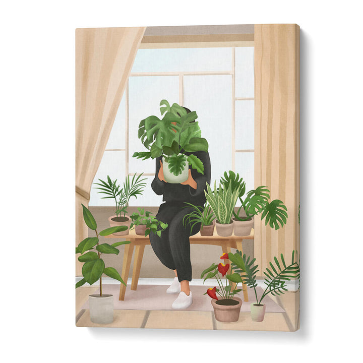 MY LITTLE GARDEN II , BOHO ART PAINTINGS