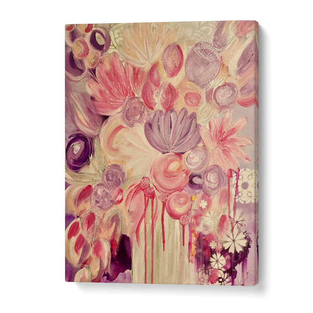 Stunning EVERLASTING LOVE, FLORAL FLOWER PAINTINGS showcasing abstract floral designs to elevate your space.