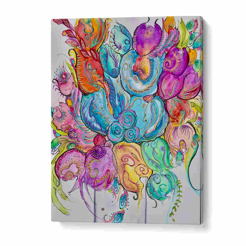 Vibrant FORCES OF NATURE, FLORAL FLOWER PAINTINGS, perfect for adding elegance and tranquility to your space.