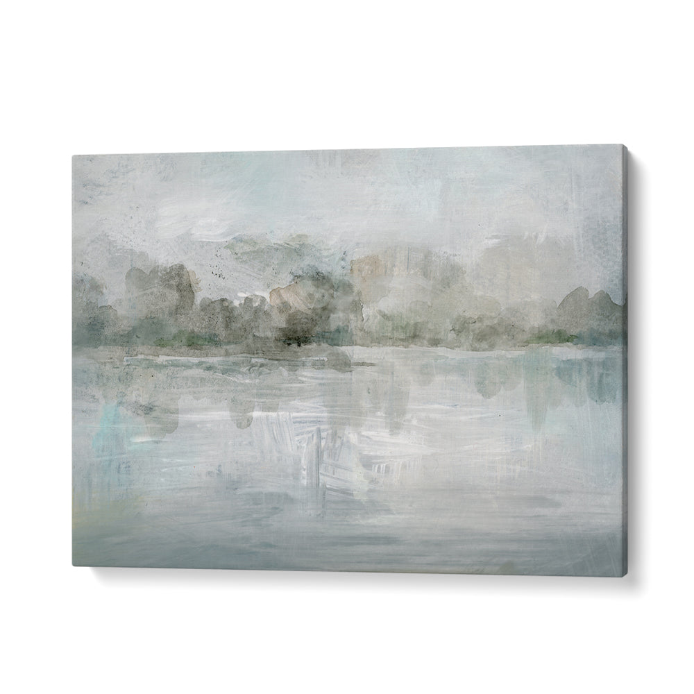 Serene TRANQUIL MISTY LAKE, LANDSCAPE PAINTINGS adding calm and beauty to any living space. Perfect for nature lovers.