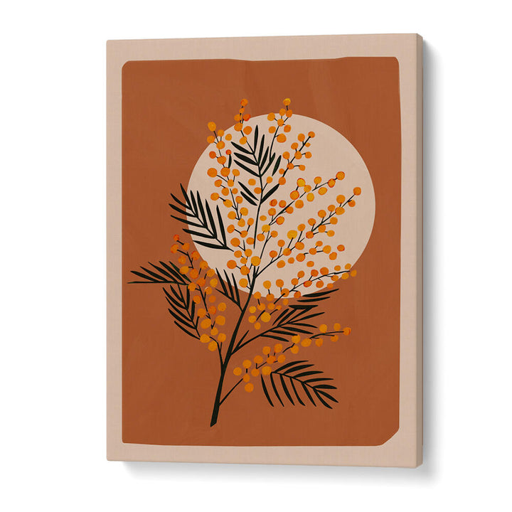 THE MIMOSA I , FLORAL FLOWER PAINTINGS