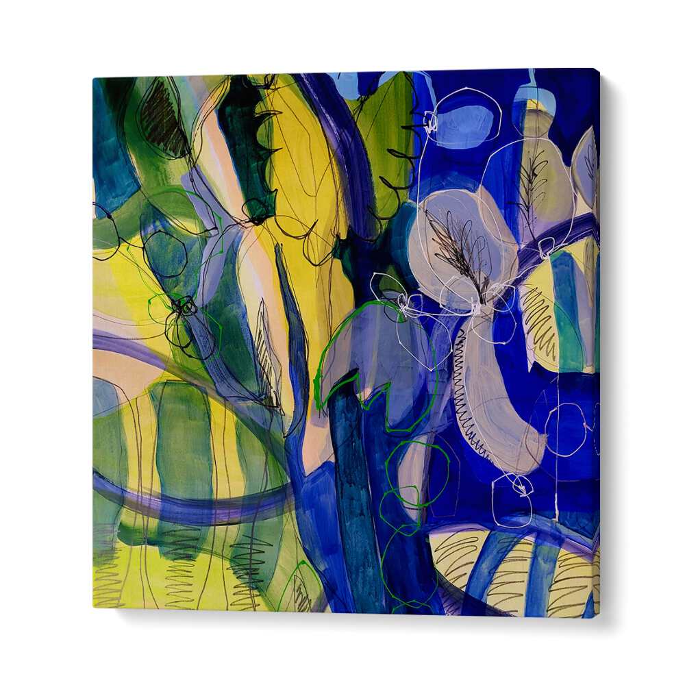 Vibrant WATER FLOWERS V, ABSTRACT PAINTINGS, adds elegance to any space with its stunning artistic expression.
