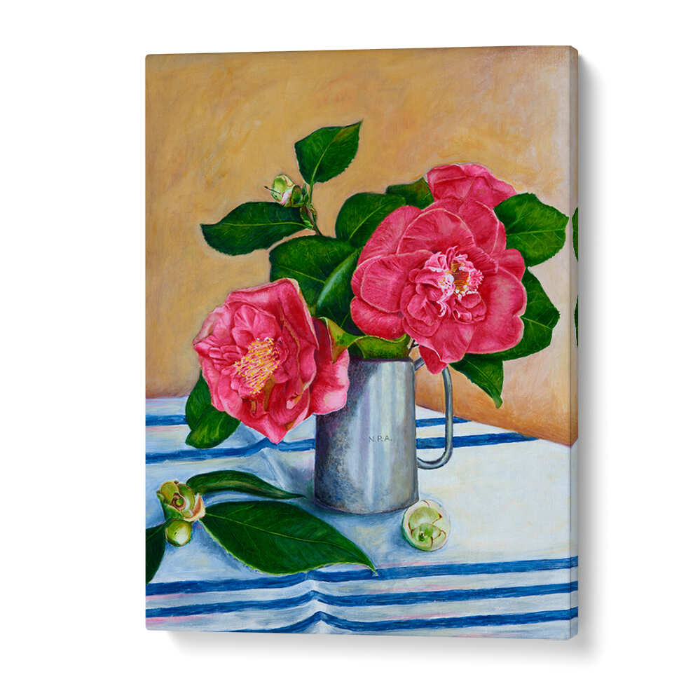 Vibrant Camelia, Floral Flower Paintings showcasing exquisite blooms to elevate your space with natural beauty.