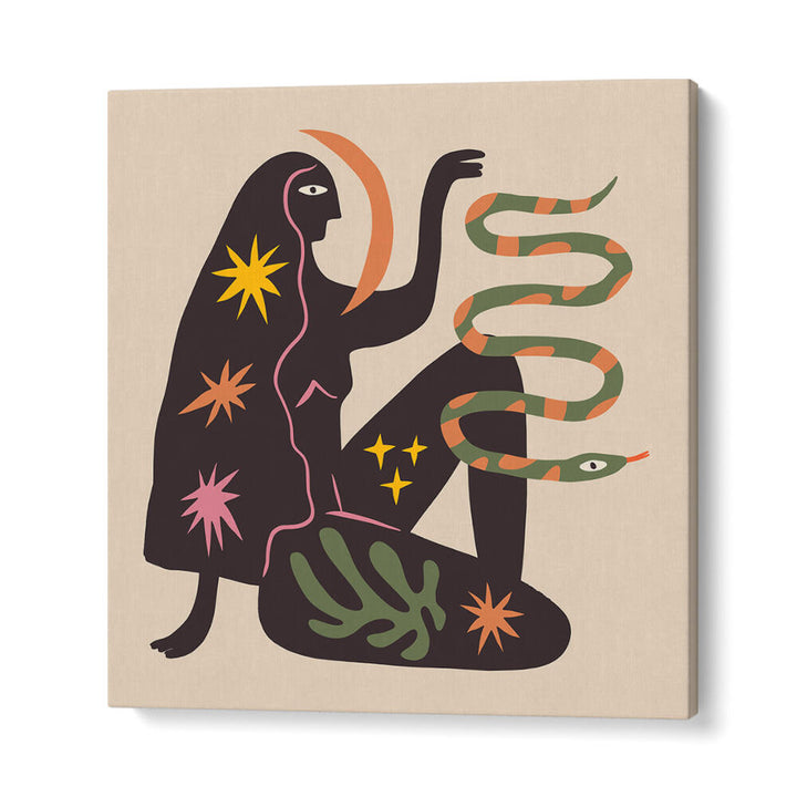 THE SPIRIT SERIES XXI , BOHO ART PAINTINGS