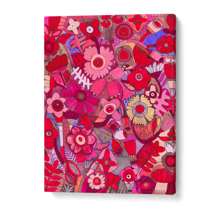 HOT PINK DELIGHT , FLORAL FLOWER PAINTINGS