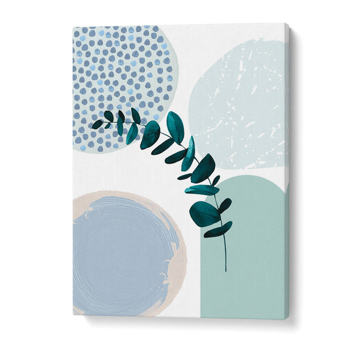 BLUE GREEN BOHO II , BOHO ART PAINTINGS