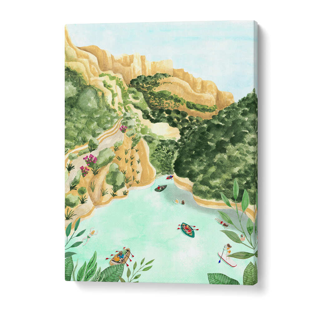SUMMER IN THE CANYON , LANDSCAPE PAINTINGS