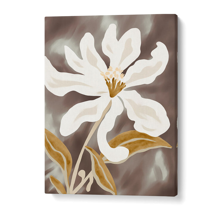 WHITE FLOWER PETALS , FLORAL FLOWER PAINTINGS