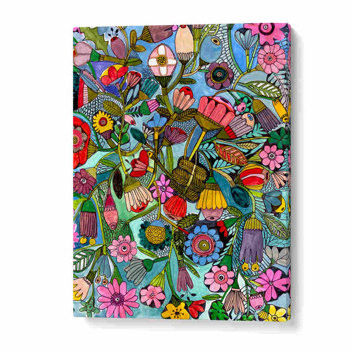 BLUEFLORAL , FLORAL FLOWER PAINTINGS