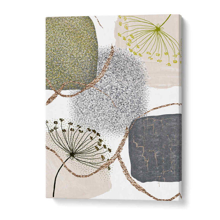 GREEN GREY I , BOHO ART PAINTINGS