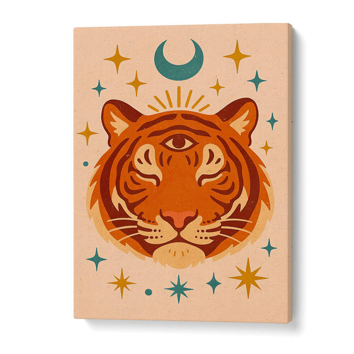 THE THIRD EYE - TIGER , BOHO ART PAINTINGS