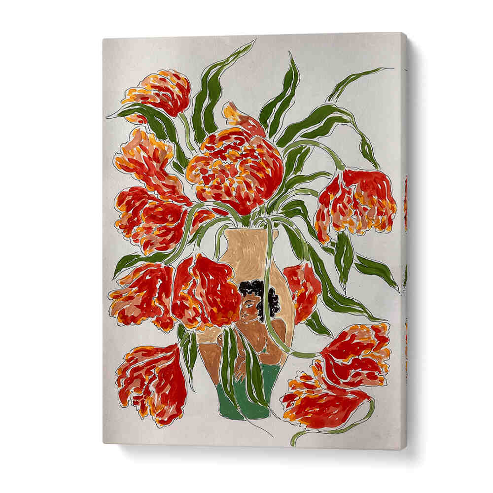 THE AFTERMATH , FLORAL FLOWER PAINTINGS