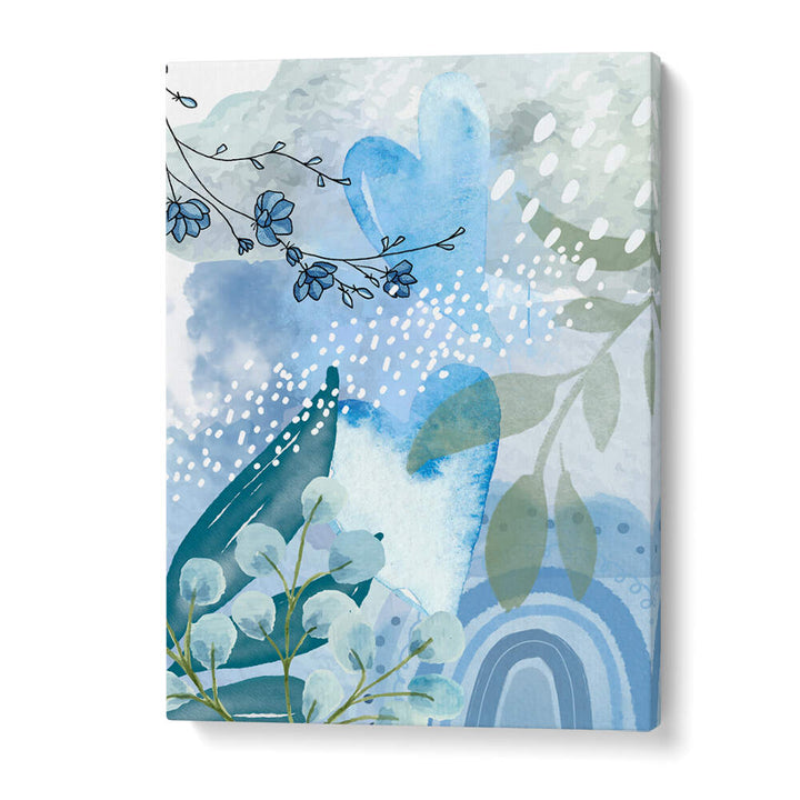 ICEBERG BLUE II , FLORAL FLOWER PAINTINGS