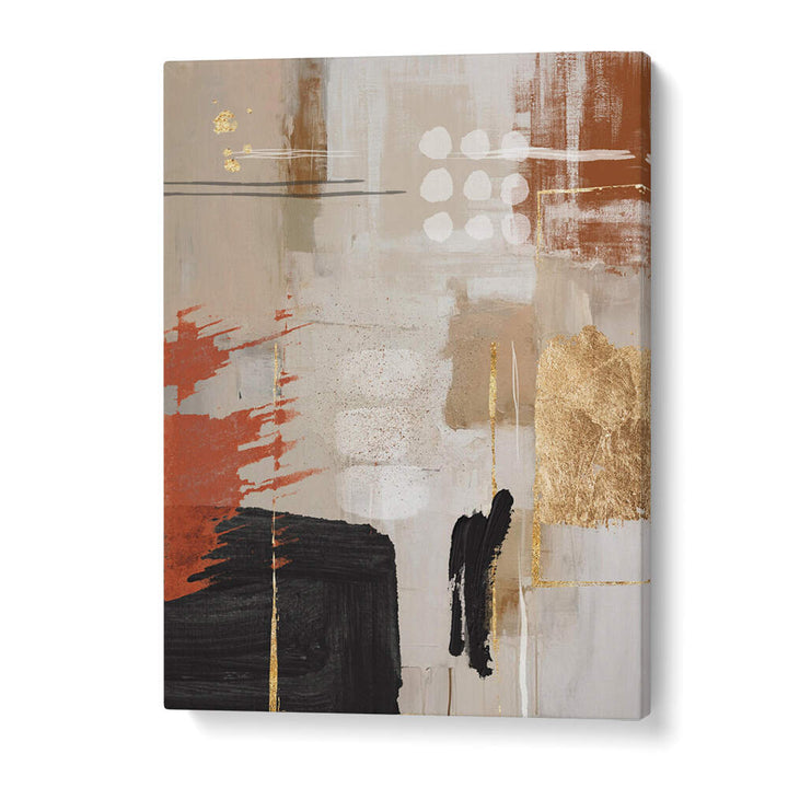 TERRACOTTA CHAOS I , BOHO ART PAINTINGS