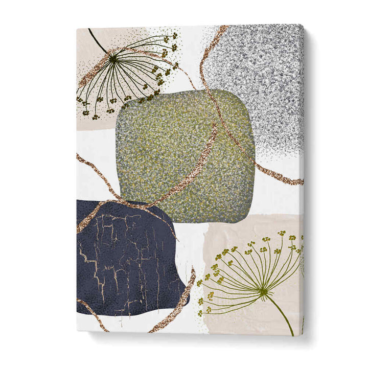 GREEN GREY II , BOHO ART PAINTINGS