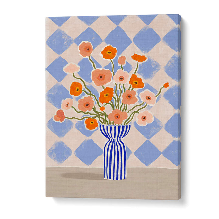 PAINTERLY POPPIES , FLORAL FLOWER PAINTINGS