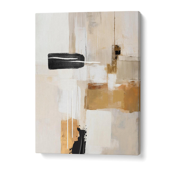 ABSTRACT IN BEIGE I , BOHO ART PAINTINGS