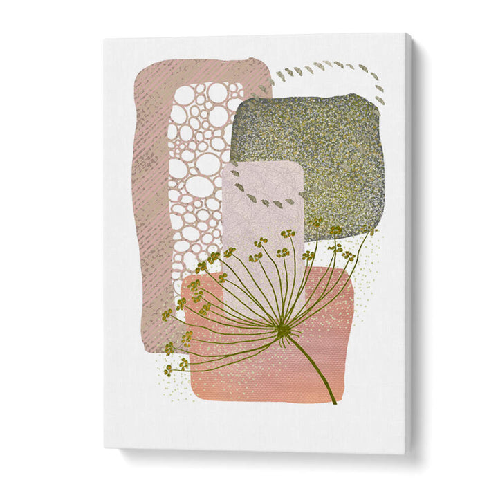 DELICATE PINK AND GREEN II , BOHO ART PAINTINGS